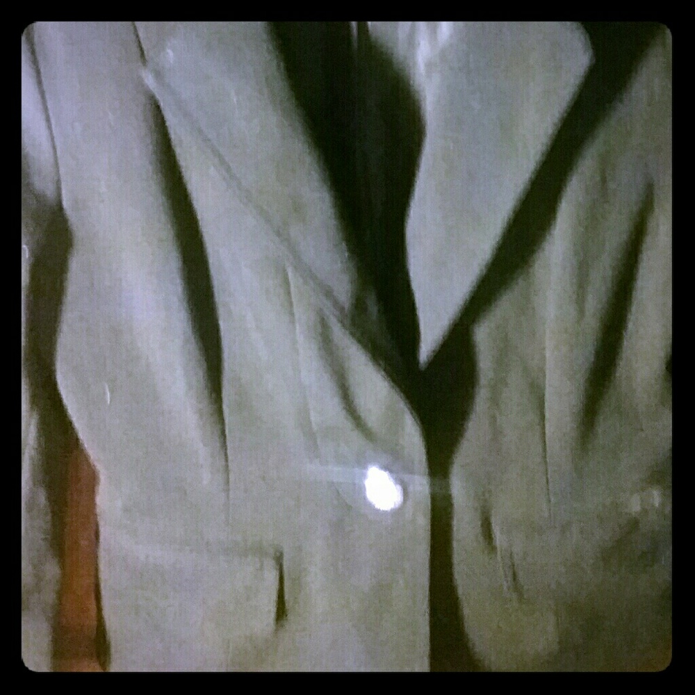 Suit Jacket w/1 button in Front and "About"in back